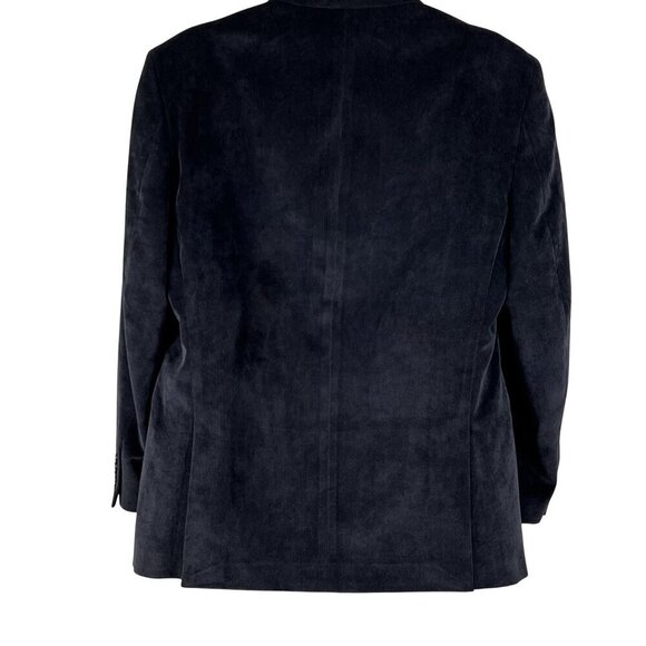 Calvin Klein Men 42R Black Corduroy Sport Coat Double Vented Timeless Minimalist - Picture 2 of 16